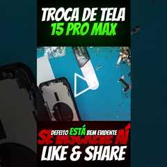 Quebrei a Tela do iPhone 15 Pro Max! Conserto Rápido e Preço Atualizado