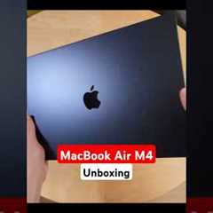MacBook Air M4 (2025) Unboxing – First Look! #apple #unboxing #tech #shorts