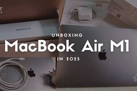 Unboxing my first Apple device 💖| MacBook Air M1 unboxing in 2025 ✨ | Is it worth it ?🤔|..