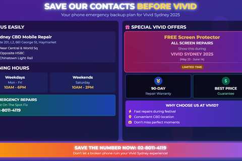 FIXED: Your Guide to Fast Phone Repairs During Vivid Sydney 2025 in the CBD