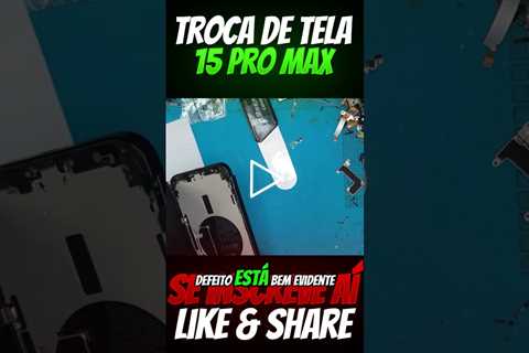 Quebrei a Tela do iPhone 15 Pro Max! Conserto Rápido e Preço Atualizado