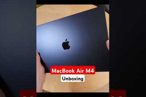 MacBook Air M4 (2025) Unboxing – First Look! #apple #unboxing #tech #shorts