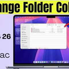macOS Tahoe 26: How to Change Folder Color on MacBook Pro / Air [2025] #macbook