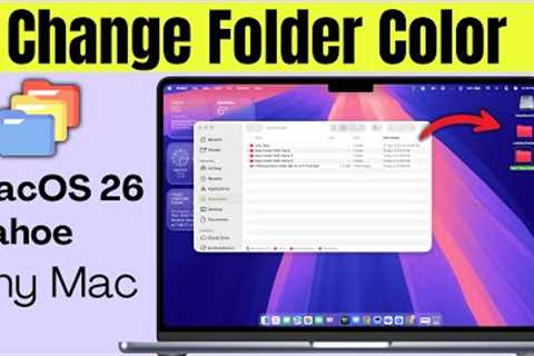 macOS Tahoe 26: How to Change Folder Color on MacBook Pro / Air [2025] #macbook