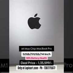 M1 Max Chip MacBook Pro | 32Gb/512Gb/14 Inch | Unused Demo unit at 1,35,599/- | Lapicart.com |