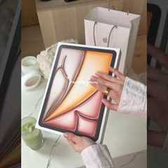 iPad Air M3 unboxing 🤍 11 inch, starlight✨ #ipad #apple #unboxing #aesthetic #ipadair