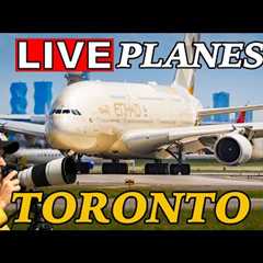 🔴LIVE Toronto (YYZ) Airport! A380 Golden Hour!? July 14th!