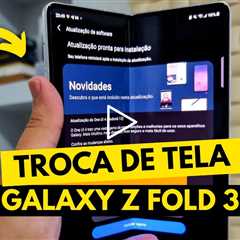 😨 Galaxy Z Fold 3 QUEBROU a TELA! Veja o CONCERTO INCRÍVEL Dessa Tela Dobrável!