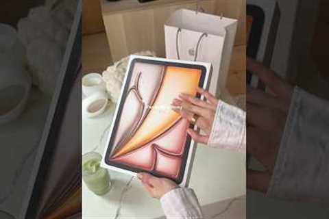 iPad Air M3 unboxing 🤍 11 inch, starlight✨ #ipad #apple #unboxing #aesthetic #ipadair