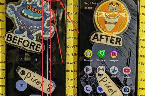 Fingerprint sensor repair on the Pixel 8