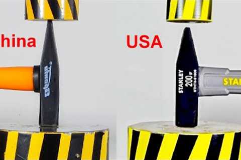 HYDRAULIC PRESS VS AMERICAN AND CHINESE HAMMER