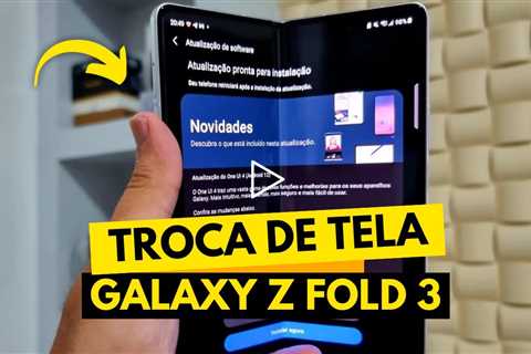 😨 Galaxy Z Fold 3 QUEBROU a TELA! Veja o CONCERTO INCRÍVEL Dessa Tela Dobrável!