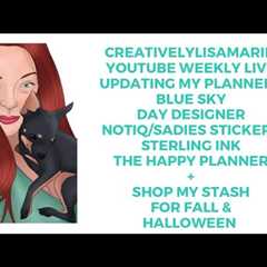 #youtubeweeklylives Updating my Planners + Shop my Stash for Fall & Halloween