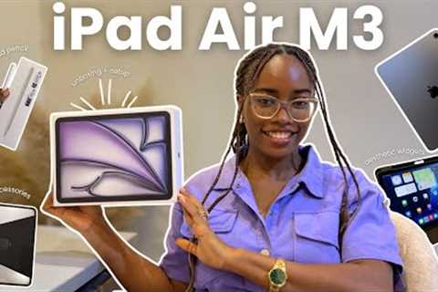 Unboxing My Apple iPad Air M3 2025 11-inch (Space Gray) | accessories, setup & testing