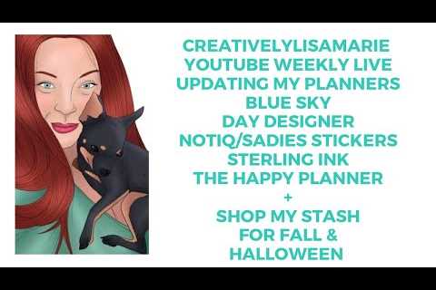 #youtubeweeklylives Updating my Planners + Shop my Stash for Fall & Halloween