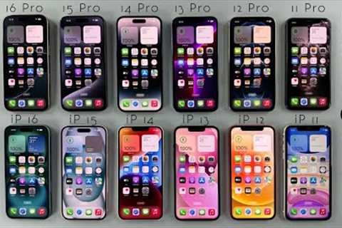 iPhone 16Pro/15Pro/14Pro/13Pro/12Pro/11Pro vs iPhone 16/15/14/13/12/11 iOS - 18.6.1 Battery Test