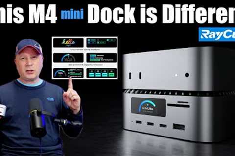 M4 Mac mini Charging Dock with Extra Ports and SSD Enclosure - The RayCue All-in-One Charger Dock