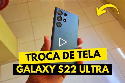 😱 Samsung Galaxy S22 Ultra com a TELA QUEBRADA! Veja o Conserto Incrível!