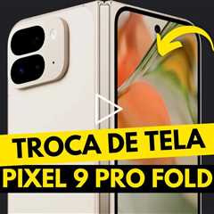 De TELA TRINCADA a NOVO de novo! Conserto do Pixel 9 Pro XL Fold 💥