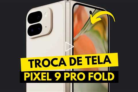 De TELA TRINCADA a NOVO de novo! Conserto do Pixel 9 Pro XL Fold 💥