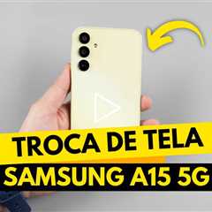 Salvei um Samsung A15 5G com a tela destruída! Veja o antes e depois!