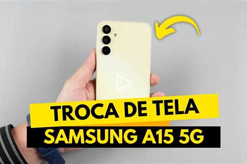 Salvei um Samsung A15 5G com a tela destruída! Veja o antes e depois!