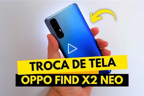 Oppo Find X2 Neo com a tela quebrada — o ANTES e DEPOIS é surreal!