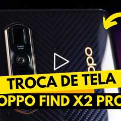 OPPO Find X2 Pro com tela quebrada — o antes e depois desse conserto é chocante! 😱