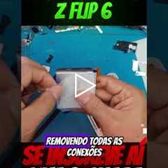 Tela quebrada no Z Flip 6… será que ainda tinha salvação? 😱