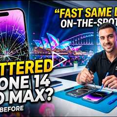 Cracked iPhone 14 Pro Max Screen Replacement in Sydney During Vivid – Fast On-the-Spot Repair