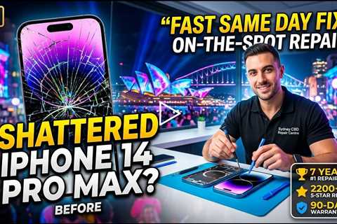 Cracked iPhone 14 Pro Max Screen Replacement in Sydney During Vivid – Fast On-the-Spot Repair